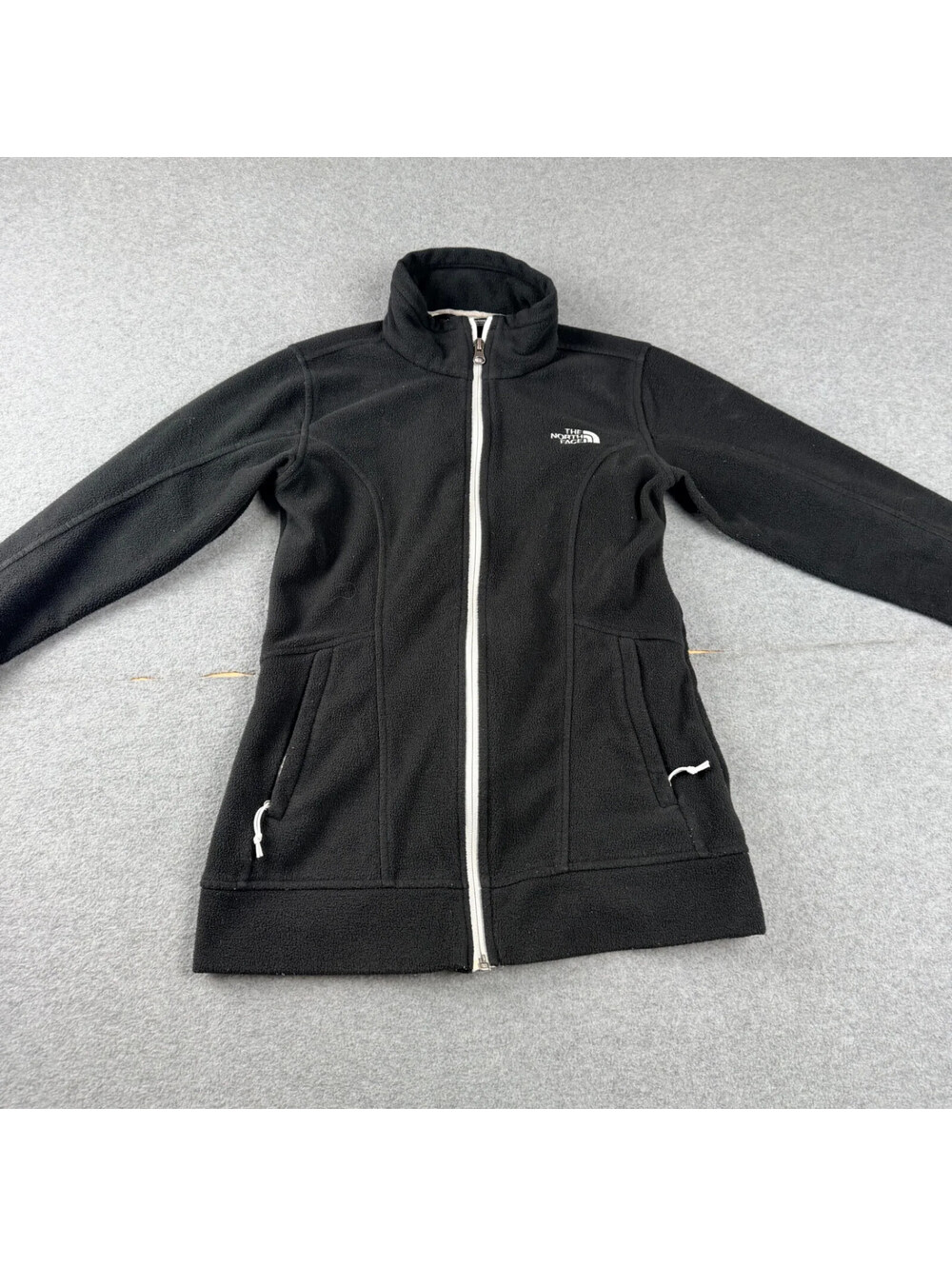 The North Face Womens Fleece Jacket XS Black Full Zip Long Sleeve Outdoor - Picture 1 of 8
